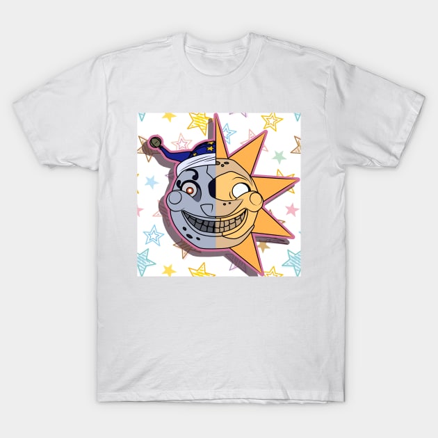 Sun and Moon Fnaf T-Shirt by TJ Morningstar